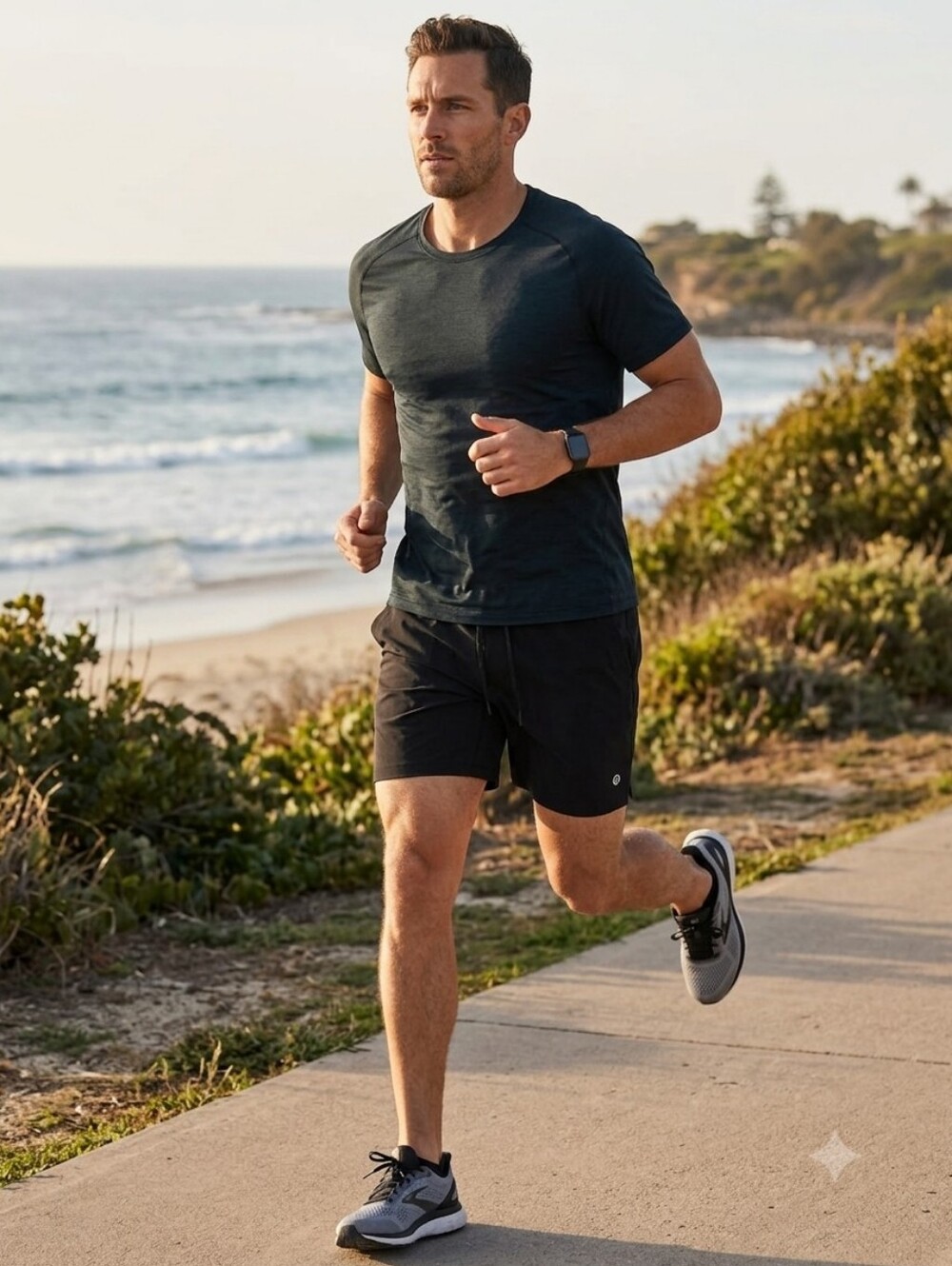 lululemon athletica‎ Men's Black Athletic Running Shorts Size S